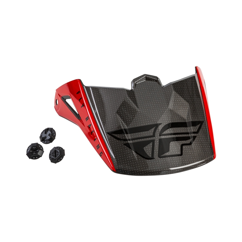 Vizir za FLY Racing Kinetic Straight kacigu crveno-crno-sivi
