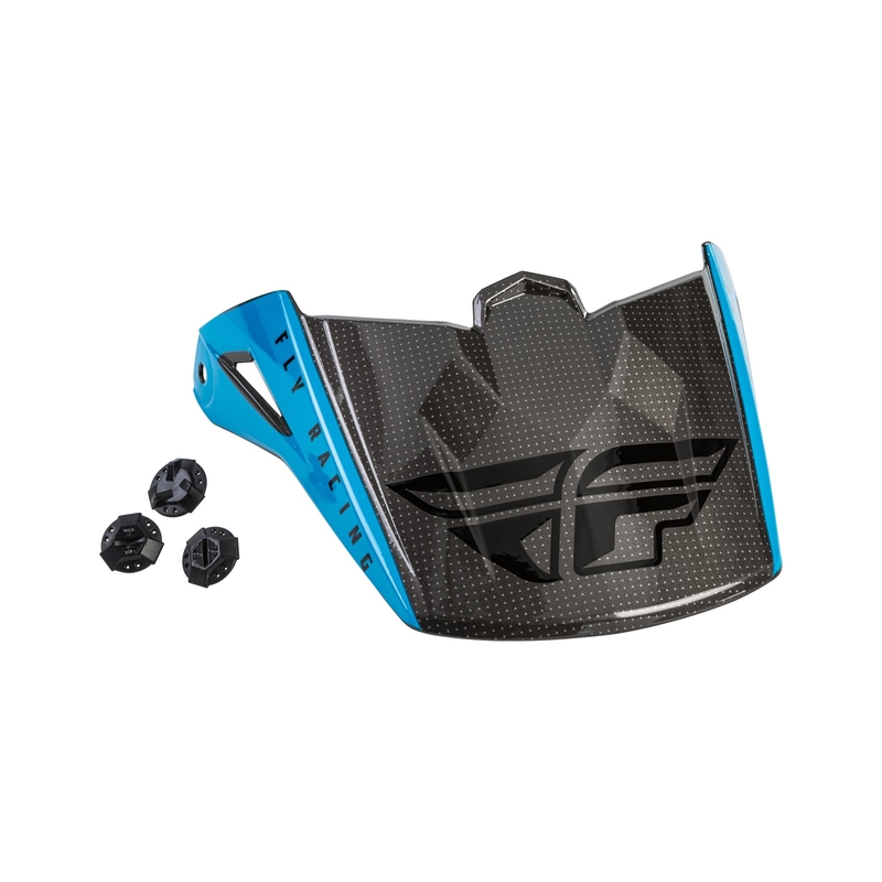 Vizir za kacigu FLY Racing Kinetic Straight plavo-sivo-crni