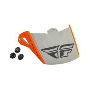 Vizir za FLY Racing Kinetic Straight kacigu narančasto-sive boje