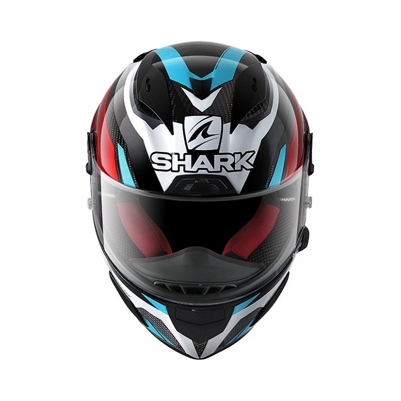 Integralna kaciga SHARK RACE R-PRO CARBON Aspy sivo-plavo-crvena