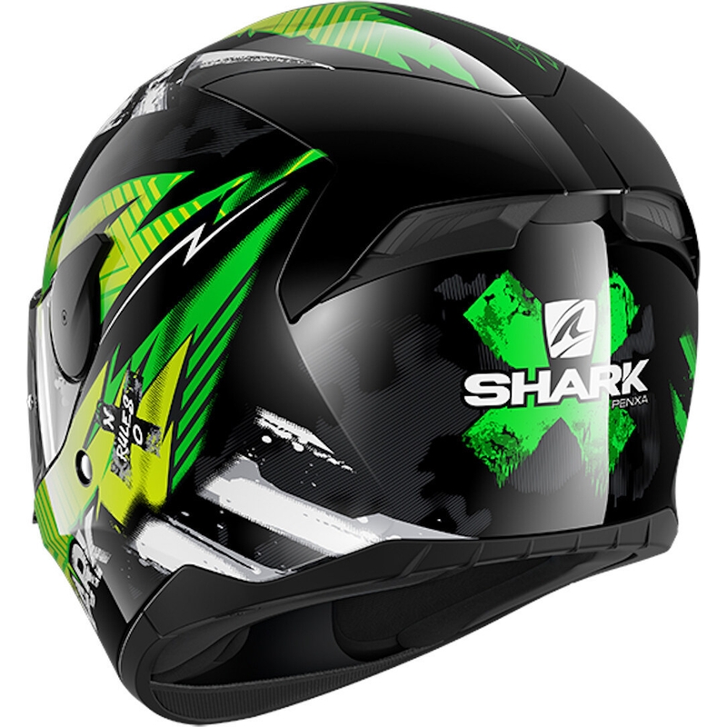 Full face kaciga SHARK D-SKWAL 2 Penxa crno-bijela-fluo zelena rasprodaja
