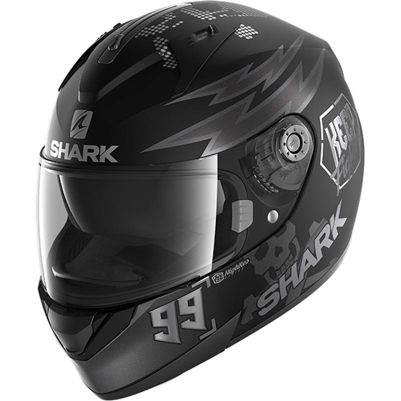 Integralna kaciga SHARK RIDILL 1.2 Catalan Bad Boy crno-siva
