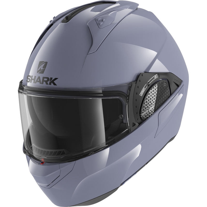 Preklopna kaciga SHARK EVO-GT Prazna siva sjajna
