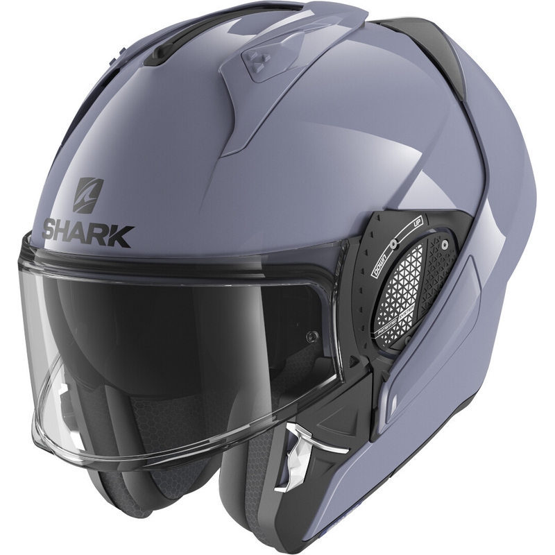Preklopna kaciga SHARK EVO-GT Prazna siva sjajna