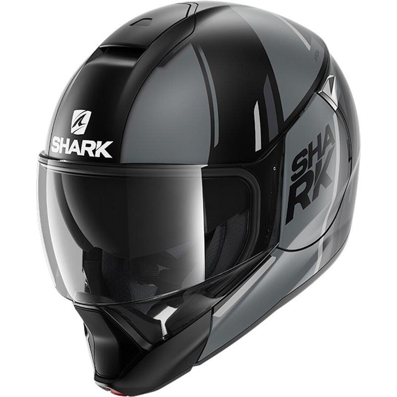 Preklopna kaciga SHARK EVOJET Vyda crno-siva