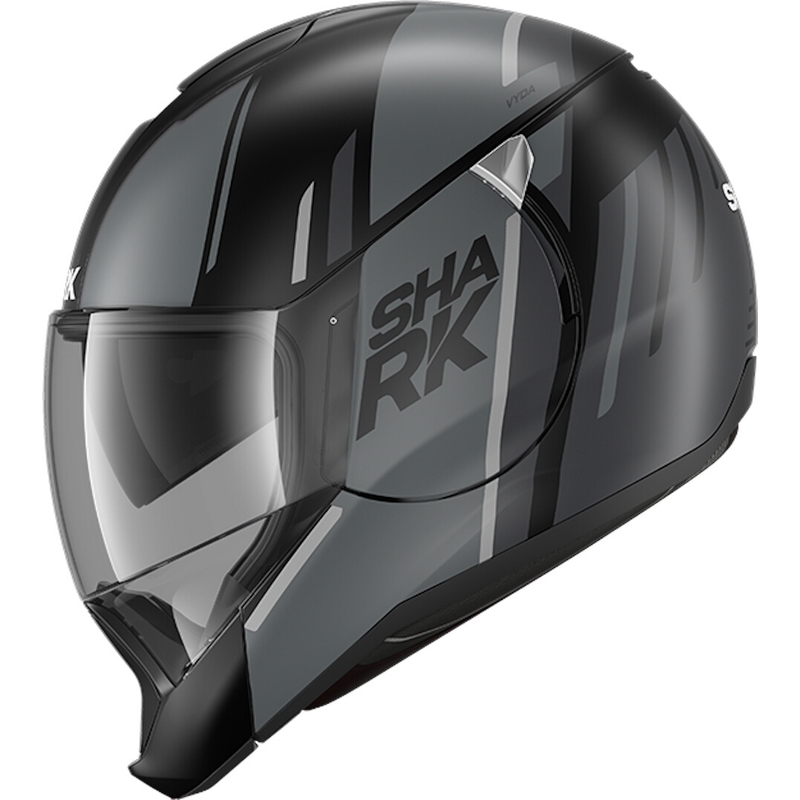 Preklopna kaciga SHARK EVOJET Vyda crno-siva