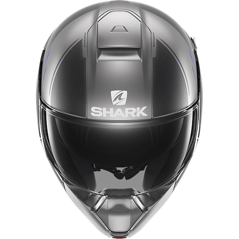 Preklopna kaciga SHARK EVOJET Vyda sivo-plava
