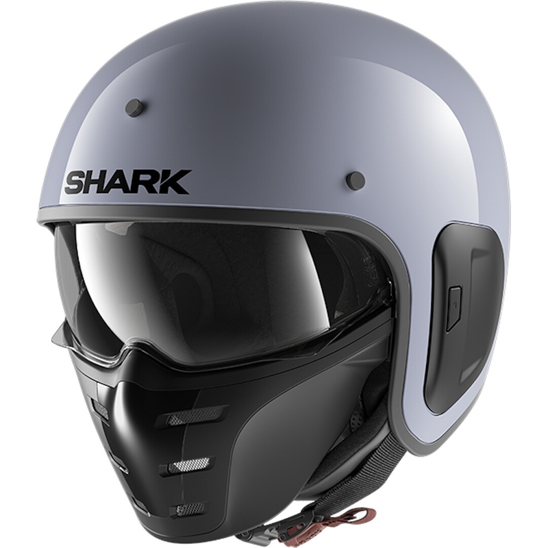 Otvorena kaciga s maskom SHARK S-DRAK 2 Prazno siva