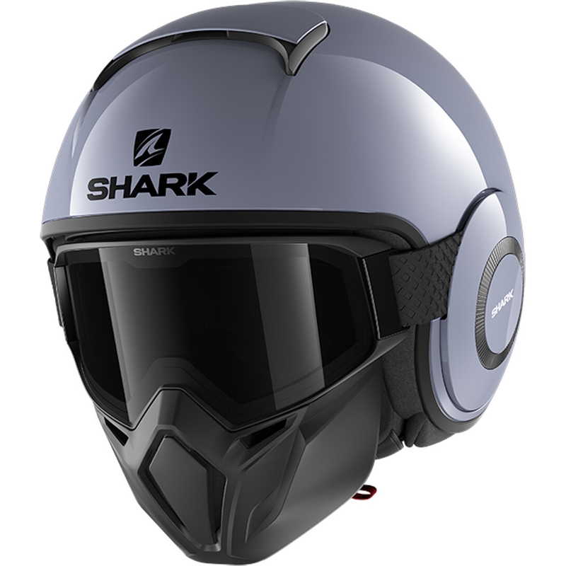 Otvorena kaciga SHARK STREET-DRAK Prazna siva