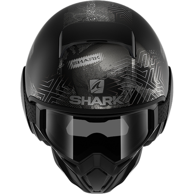 Otvorena kaciga SHARK STREET-DRAK Krull crno-siva