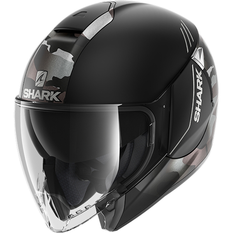 SHARK CITYCRUISER Otvorena kaciga Genom Crno-Siva rasprodaja