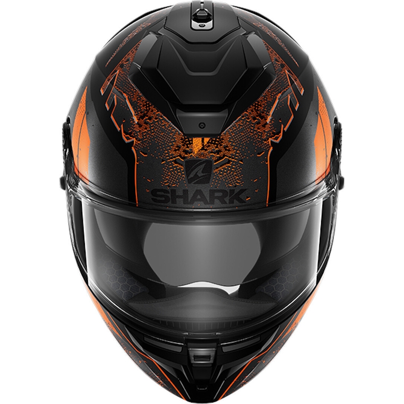 Integralna kaciga SHARK SPARTAN GT Ryser crno-sivo-narančasta