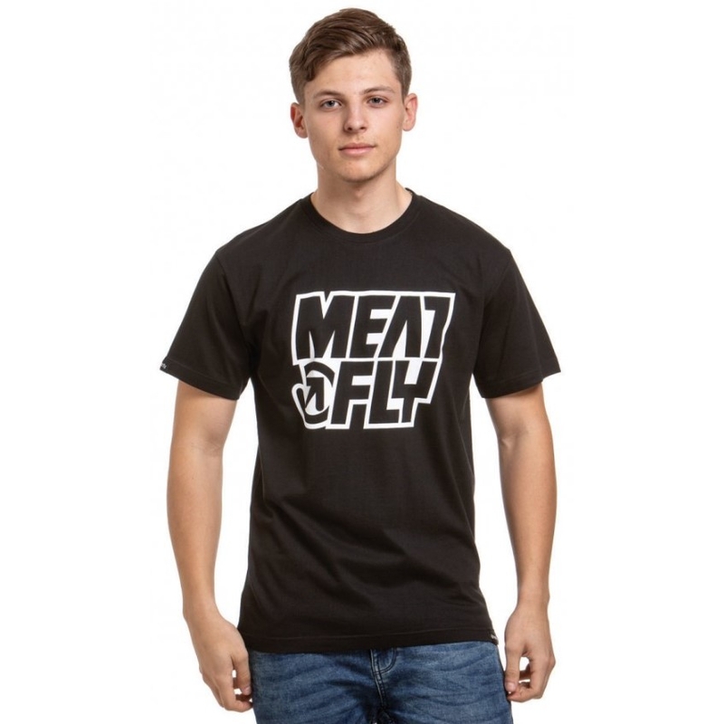 T-shirt majica Meatfly Repash crna rasprodaja