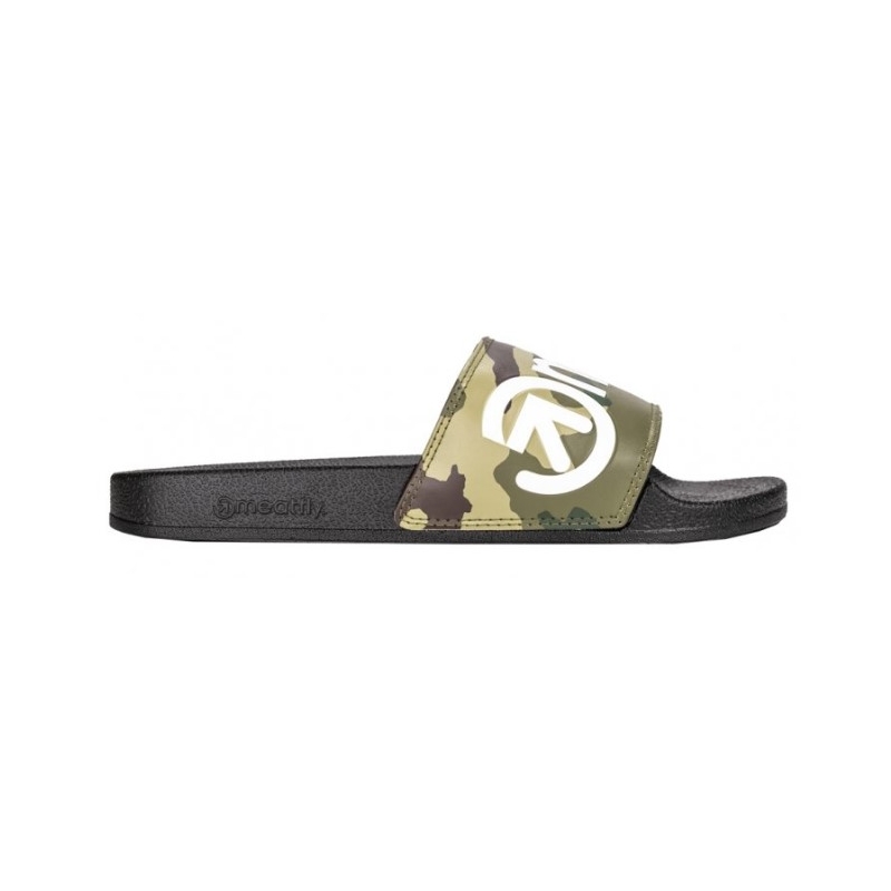 Muške papuče Meatfly Hudson camo green