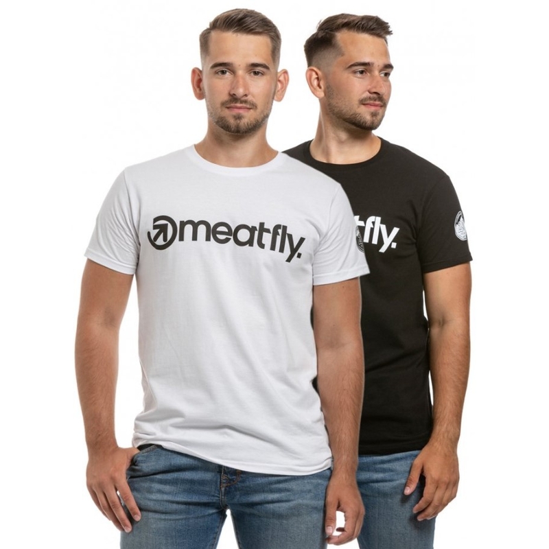 Majica kratkih rukava Meatfly 25 Years Pack crna, bijela (2 kom)
