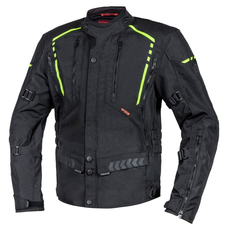 Motoristička jakna Ozone Tour II crna-fluo žuta rasprodaja