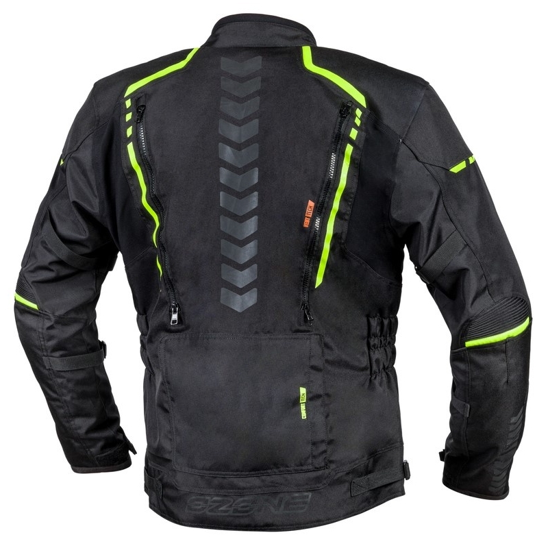 Motoristička jakna Ozone Tour II crna-fluo žuta rasprodaja