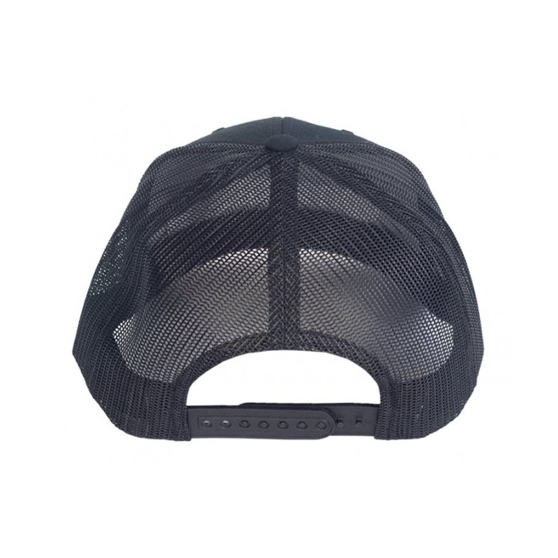 Crna kapa s logotipom Meatfly Trucker Yupoong