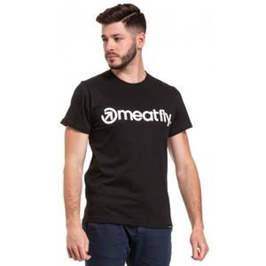 Majica kratkih rukava Meatfly Logo crna