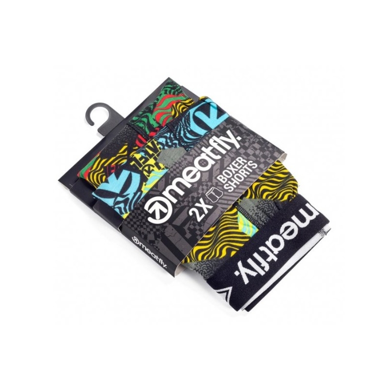 Bokserice Meatfly Balboa Double pack - Numb