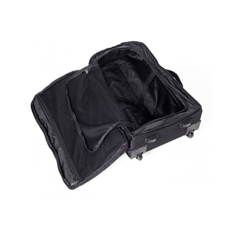 Meatfly Revel Trolley Bag crno-ružičasta