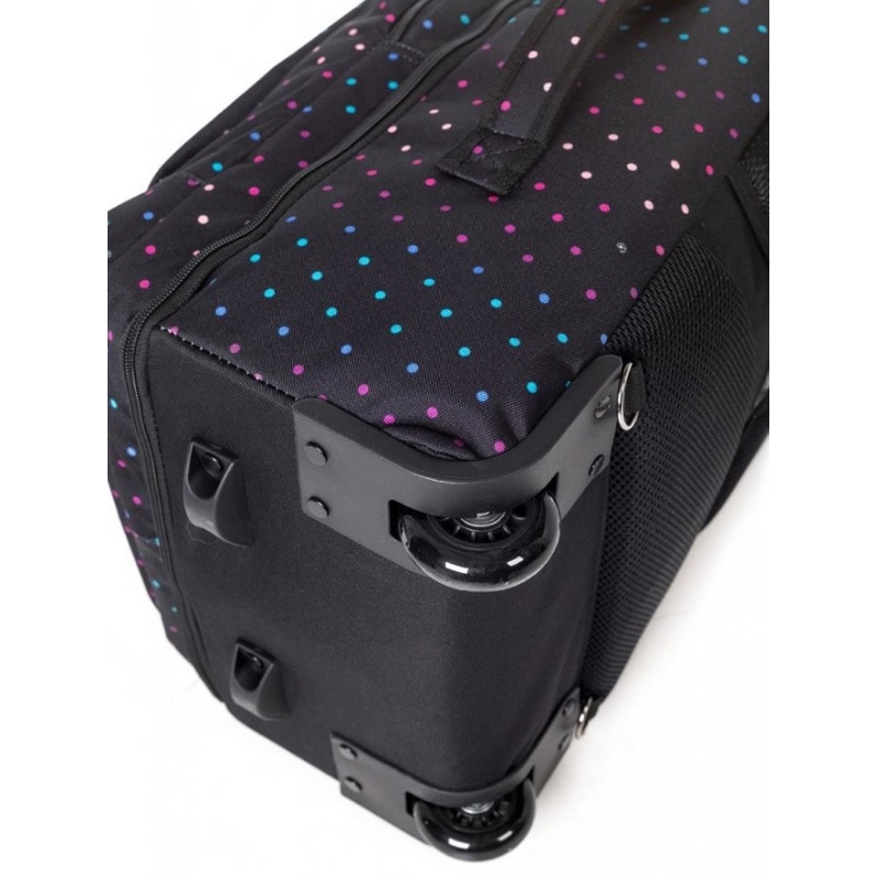 Meatfly Revel Trolley Bag crno-ružičasta