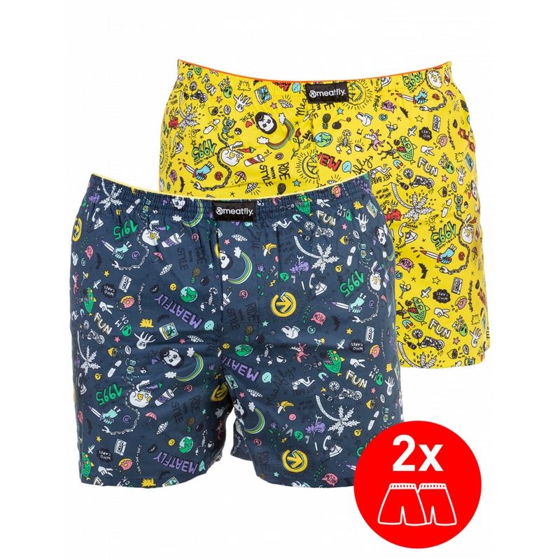 Bokserice Meatfly Agostino Double pack - Jamm rasprodaja