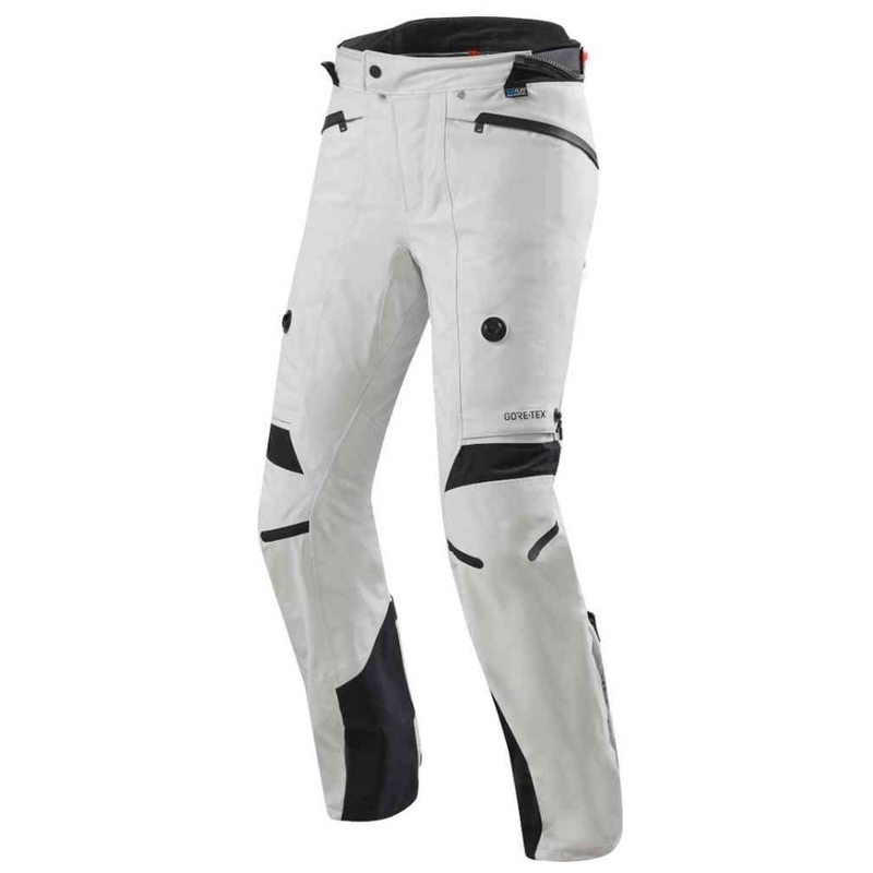 Revit Poseidon 2 GTX Srebrno-crne motociklističke hlače Produžena rasprodaja