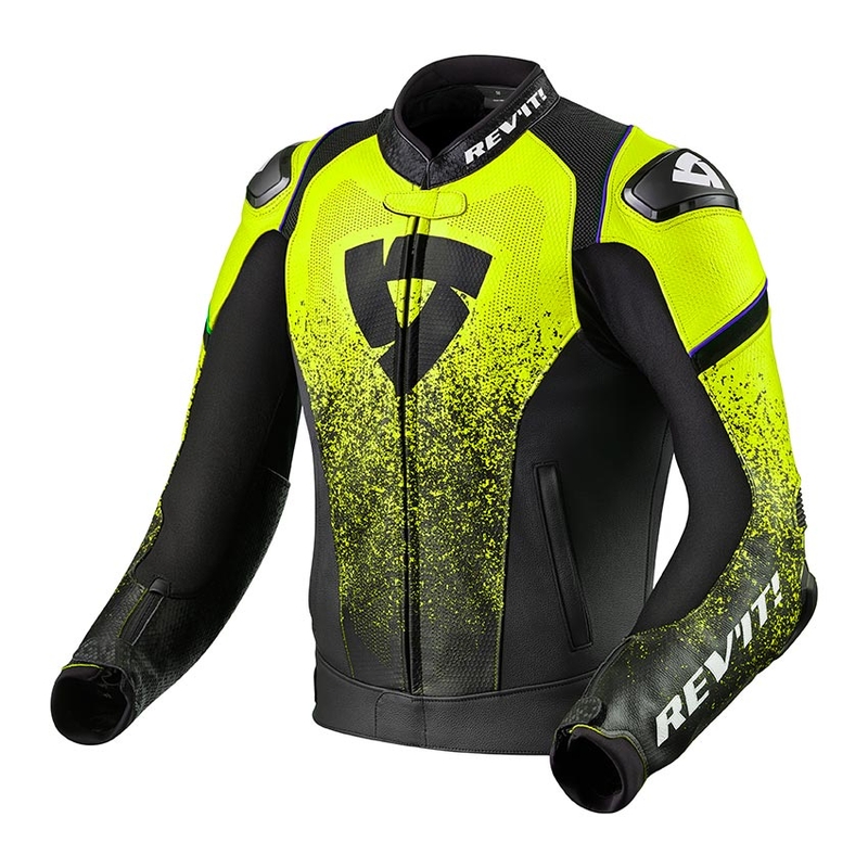 Motociklistička jakna Revit Quantum Black-Fluo Yellow rasprodaja
