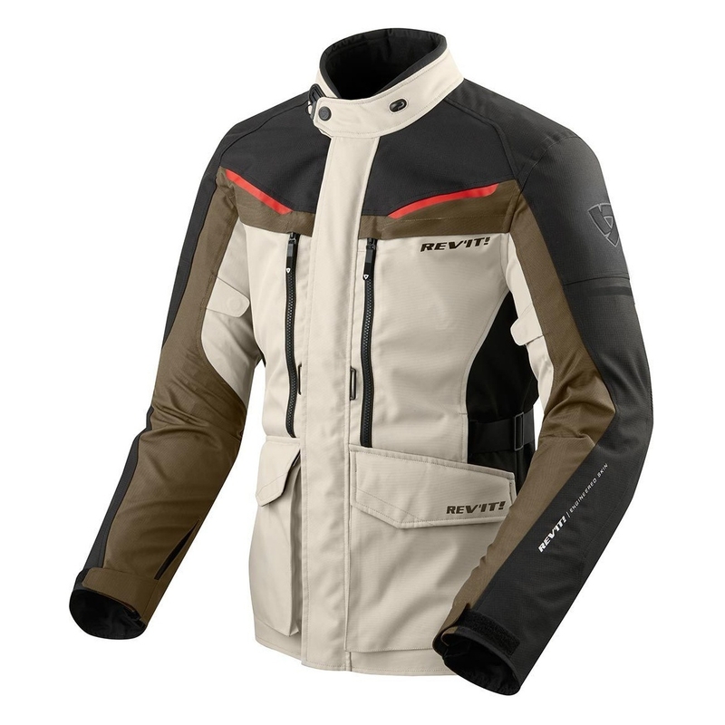 Motociklistička jakna Revit Safari 3 Black-Sand Brown rasprodaja