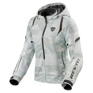 Ženska motoristička jakna Revit Flare 2 sivo-bijela