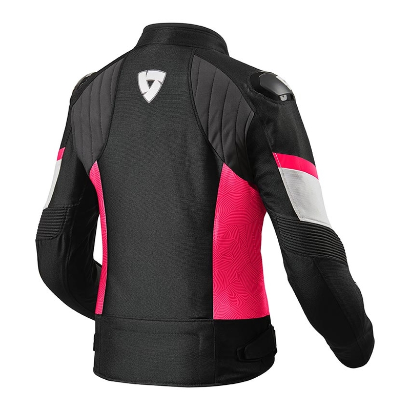 Ženska motociklistička jakna Revit Arc H2O crna/roza rasprodaja