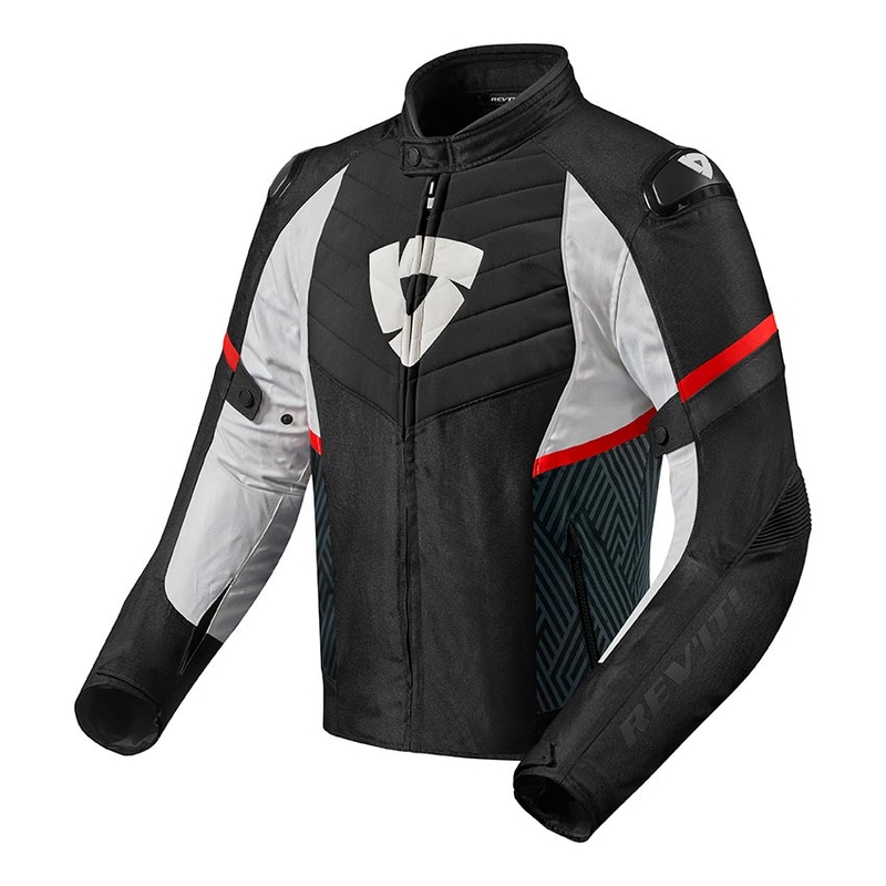 Motociklistička jakna Revit Arc H2O crno-crvena rasprodaja