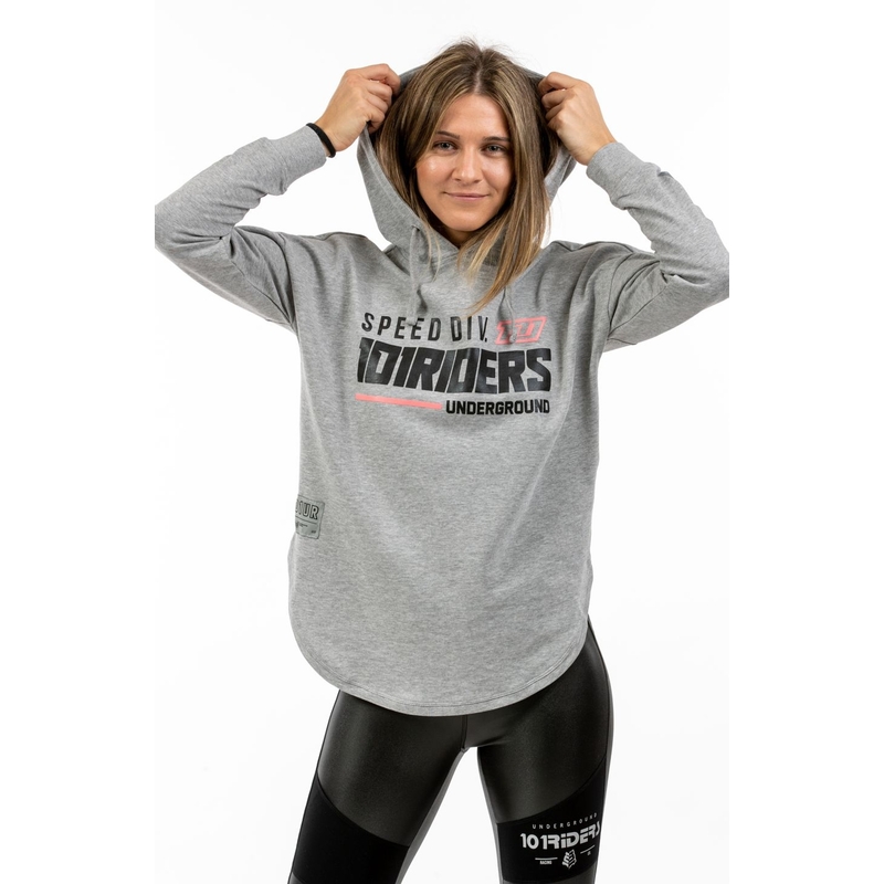 Ženski sweatshirt 101 Riders Flowy21 Melange siva