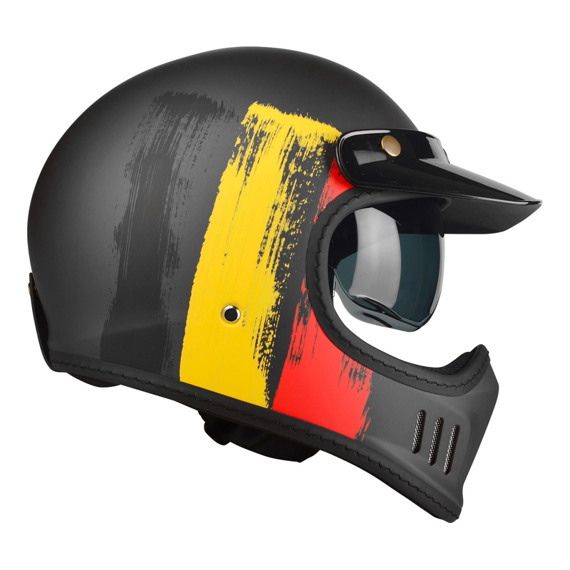Motociklistička kaciga Lazer Cross TT Belgija crno-crveno-žuta