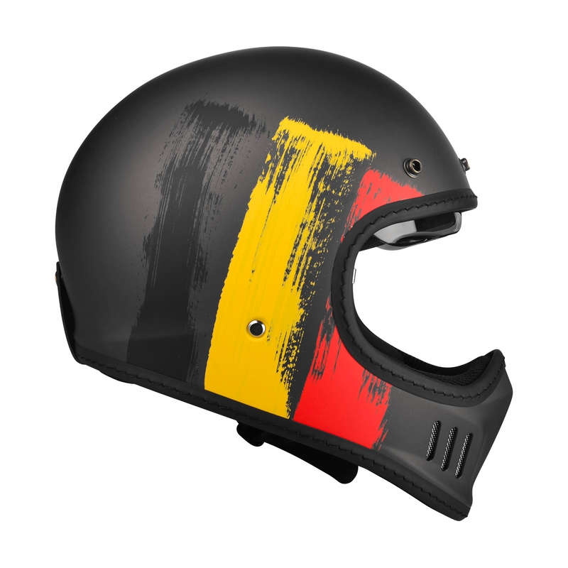 Motociklistička kaciga Lazer Cross TT Belgija crno-crveno-žuta