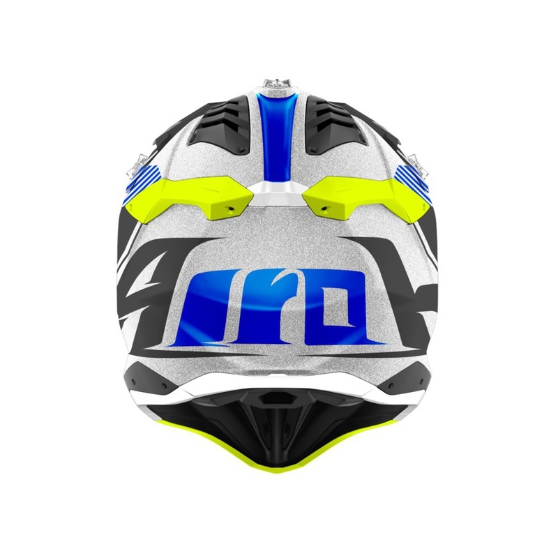 Airoh Aviator 3.0 Wave Motocross kaciga 2022 bijelo-plava-fluo žuta rasprodaja