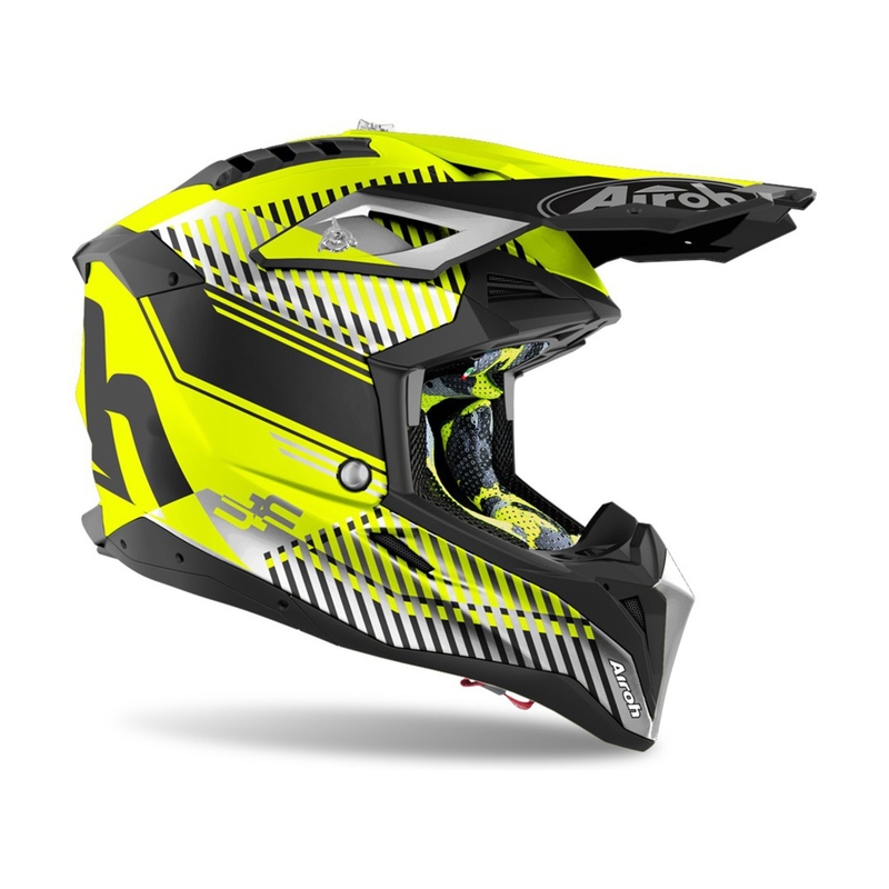 Airoh Aviator 3.0 Wave Motocross kaciga 2022 sivo-fluo žuta rasprodaja