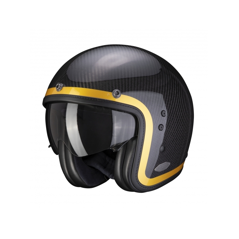 Scorpion Belfast Carbon Lofty otvorena kaciga crno-zlatna
