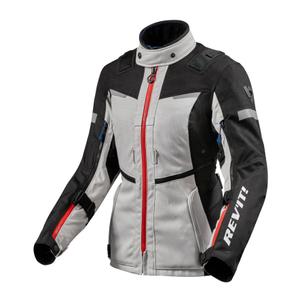 Ženska motoristička jakna Revit Sand 4 H2O srebrno-crna