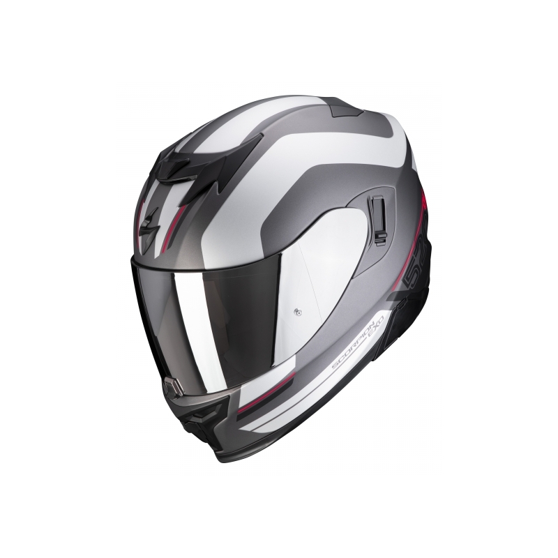 Scorpion EXO-520 AIR Lemans integralna kaciga bijelo-srebrna
