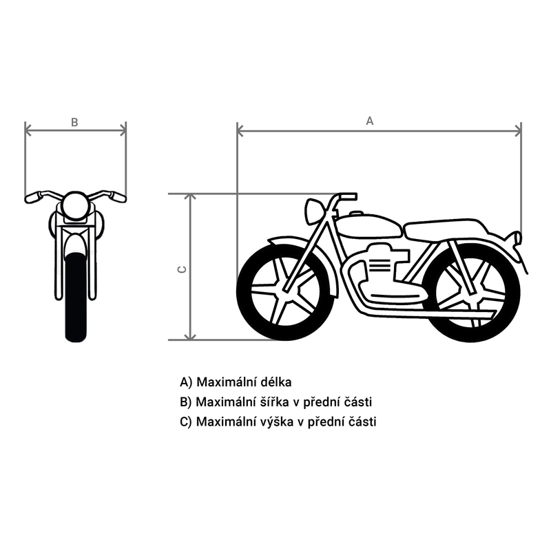 Garažna navlaka za Maxi motocikl - II. kvaliteta