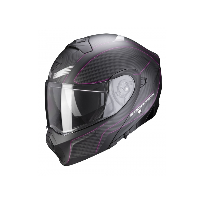 Preklopna kaciga Scorpion EXO-930 Cielo crno-roza