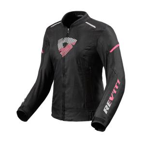 Ženska motociklistička jakna Revit Sprint H2O crna/roza rasprodaja