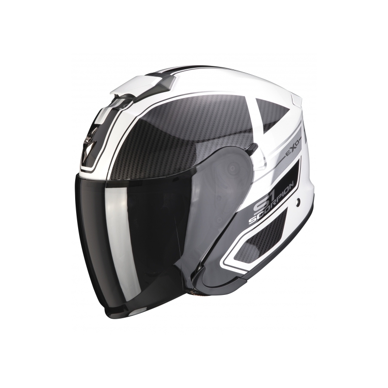 Otvorena kaciga Scorpion EXO-S1 Cross-Ville crno-bijelo-siva