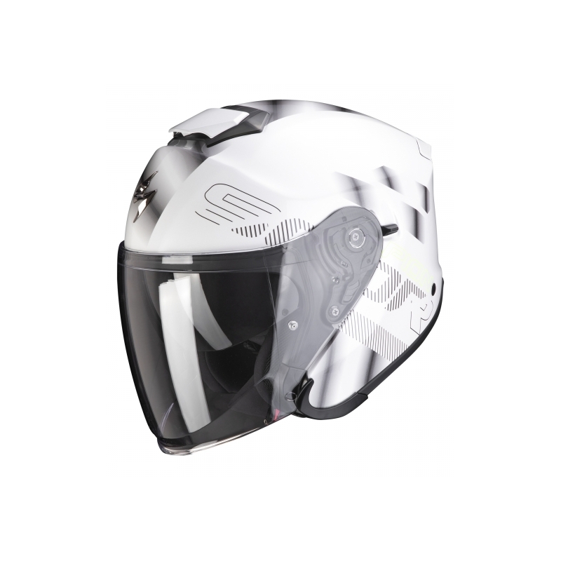 Scorpion EXO-S1 Gravity Pearl White/Silver Kaciga za otvoreno lice rasprodaja