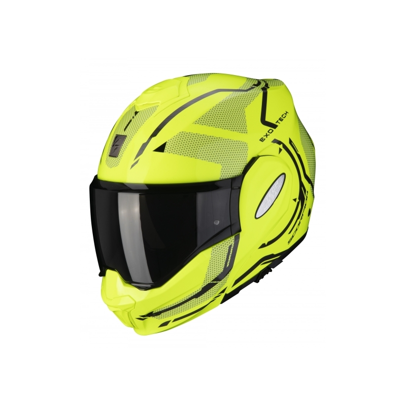 Kaciga na preklop Scorpion EXO-TECH Square fluo žuta