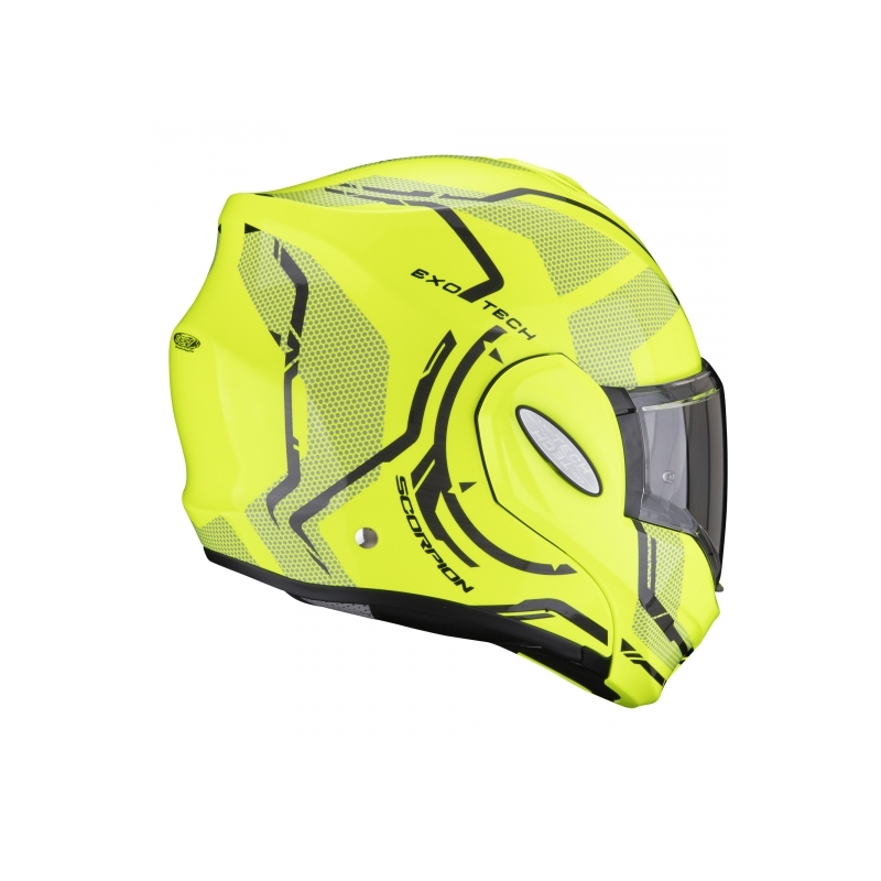 Kaciga na preklop Scorpion EXO-TECH Square fluo žuta