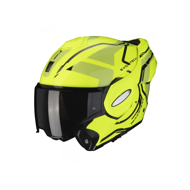 Kaciga na preklop Scorpion EXO-TECH Square fluo žuta