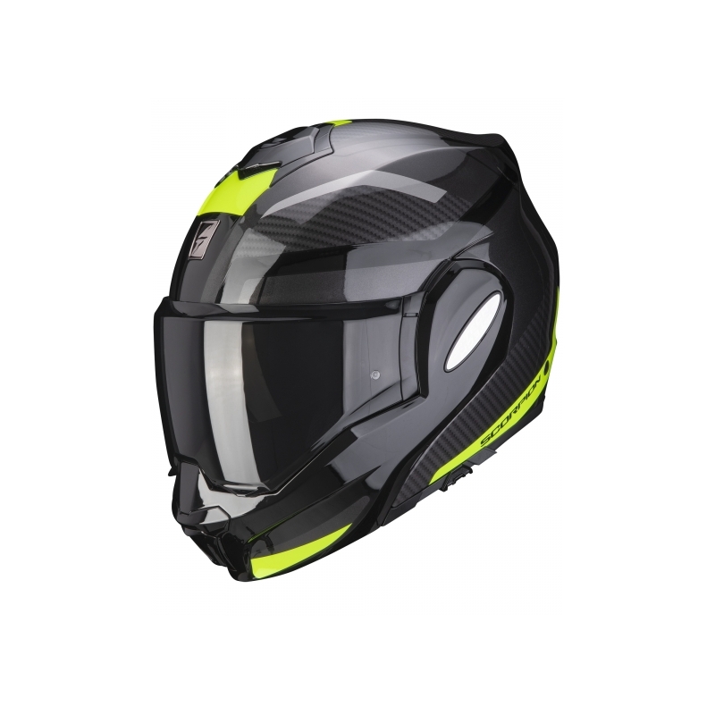 Kaciga na preklop Scorpion EXO-TECH Trap crno-fluo žuta